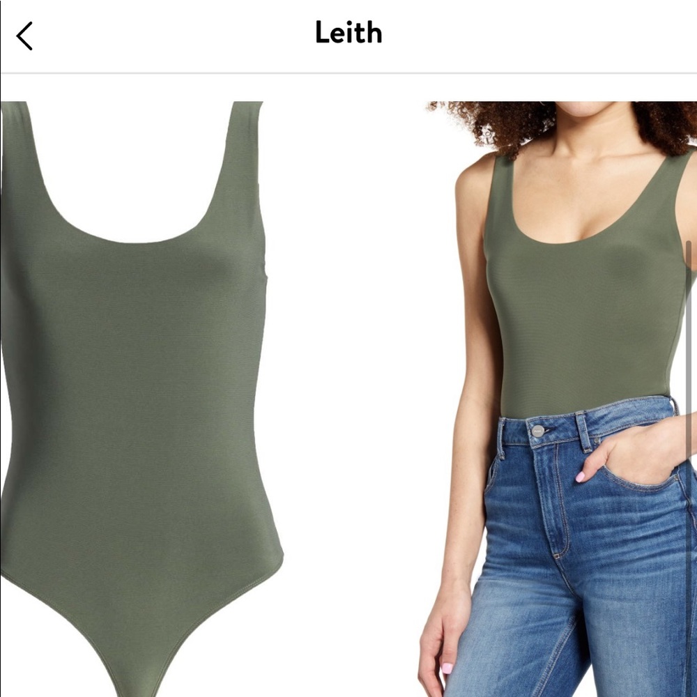 Leith green thyme bodysuit size s